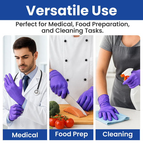 SAFEWAY powder-free nitrile gloves for clean, comfortable wear