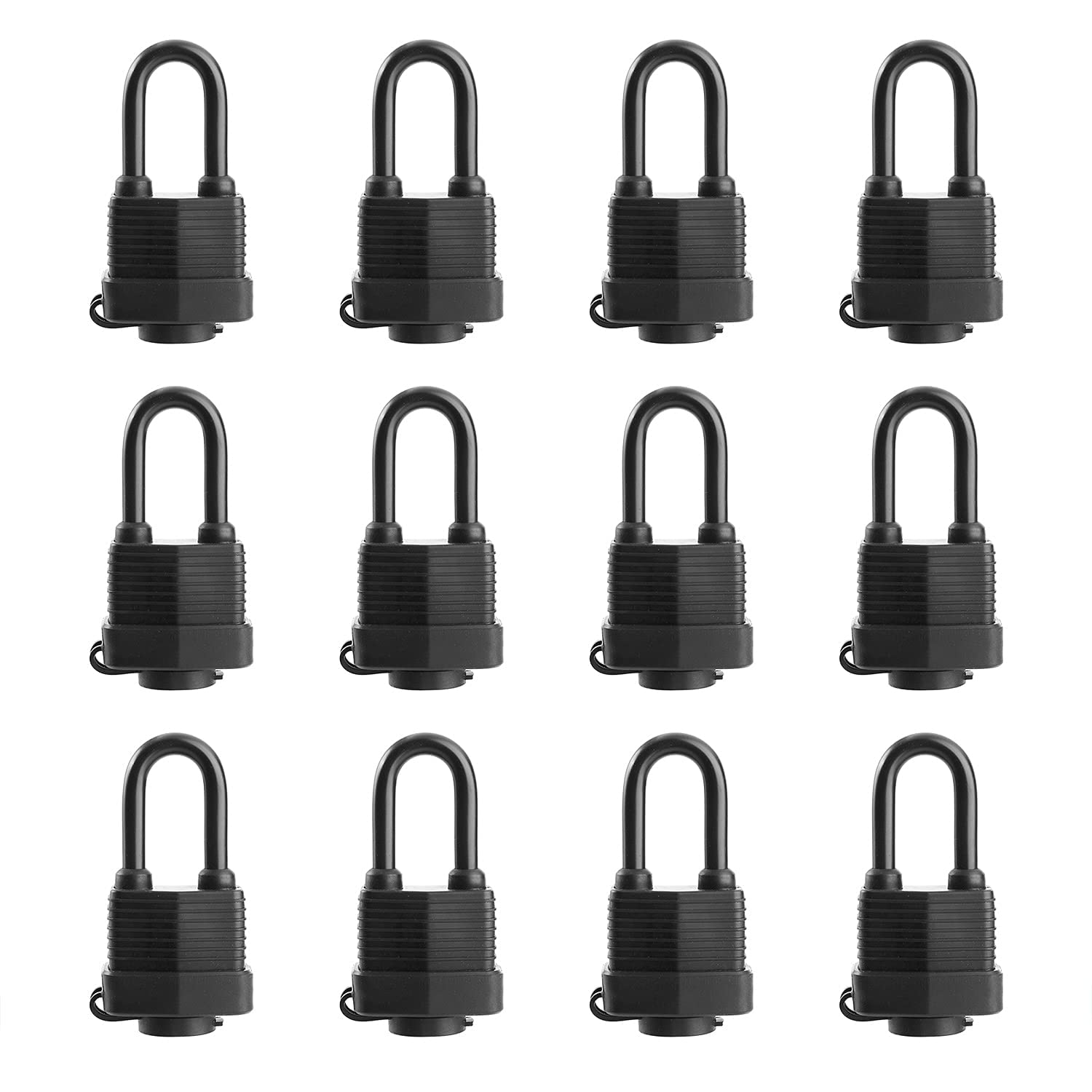SafiSwords outdoor waterproof padlock with laminated steel body for weather resistance