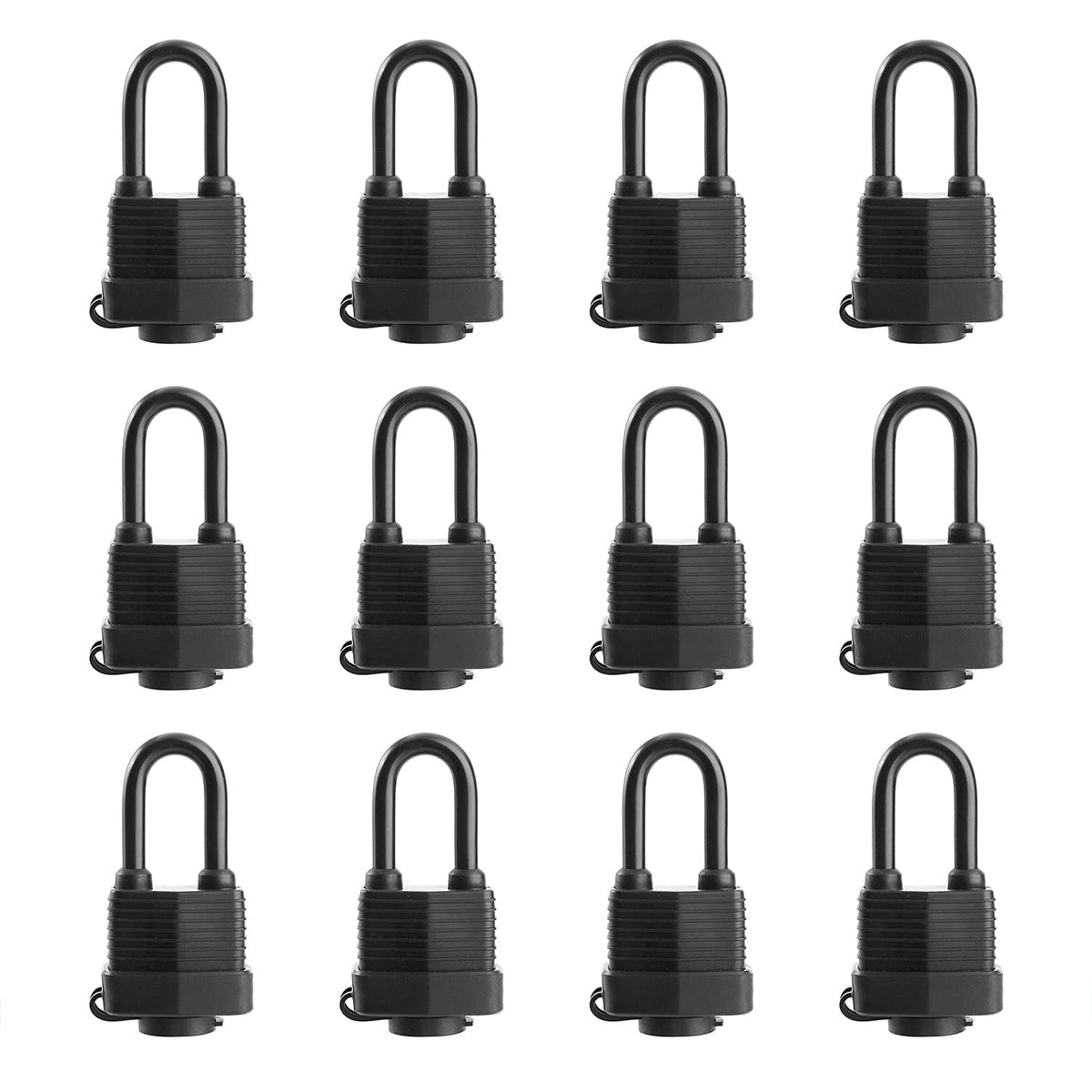SafiSwords outdoor waterproof padlock with laminated steel body for weather resistance