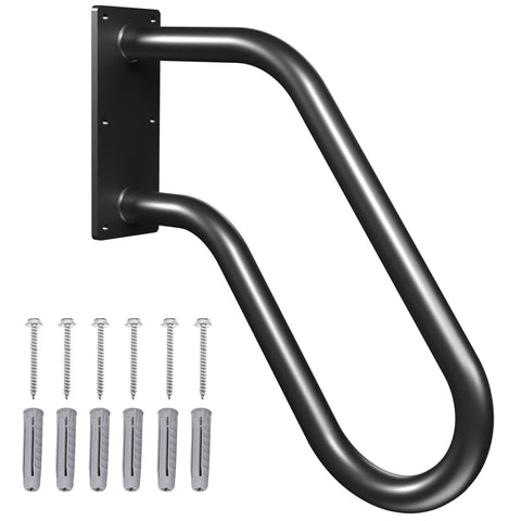 Sahans wall-mount stair handrail provides secure grip for outdoor steps