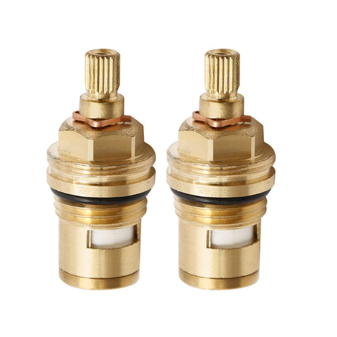 Saihisday ceramic stem with G1/2 BSP thread and 20-tooth spline for standard faucets