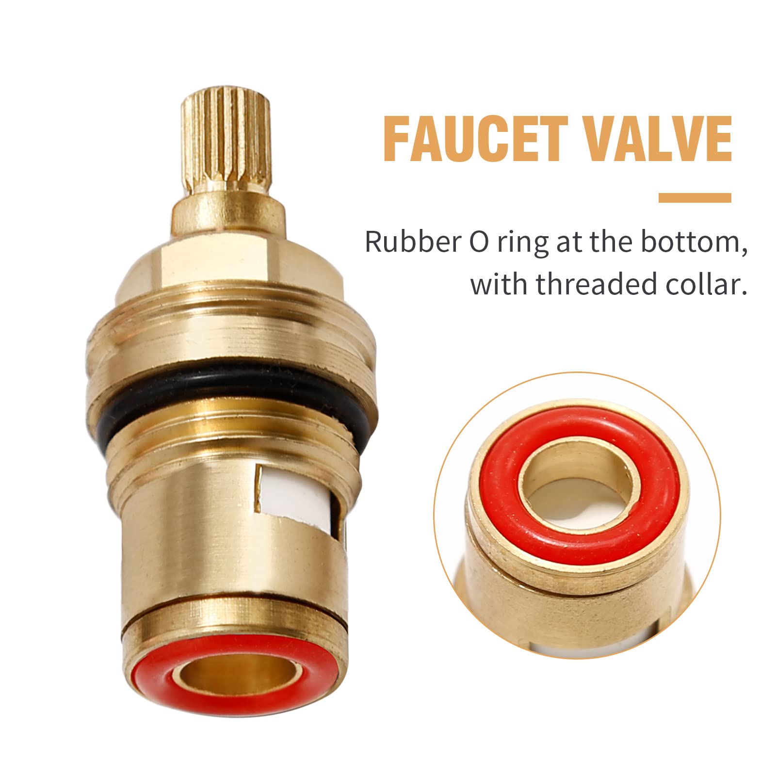 Pair of Saihisday replacement cartridges designed for standard shower valves