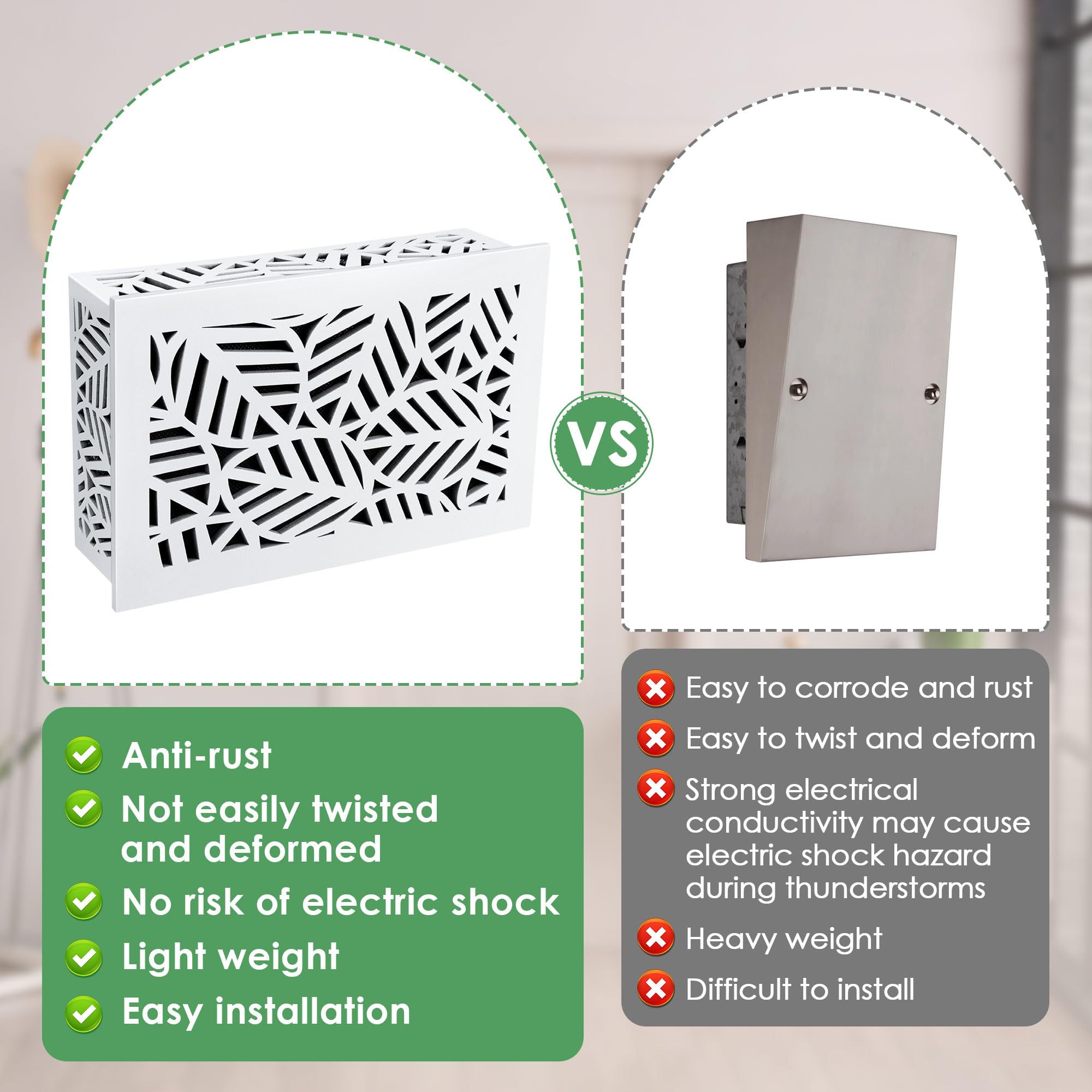 Saillong decorative doorbell box suitable for indoor or outdoor walls.
