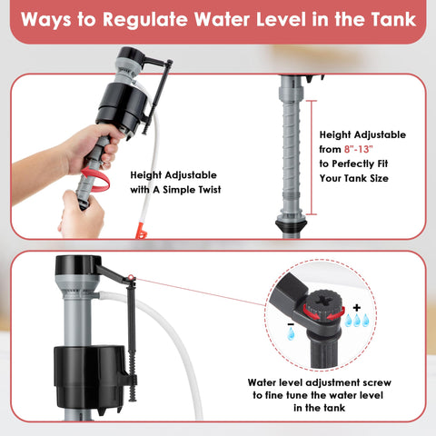 Saillong DIY install toilet kit demonstrates quick, painless replacement in about ten minutes