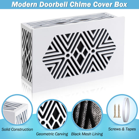 Saillong doorbell cover with adhesive installation, no tools needed.