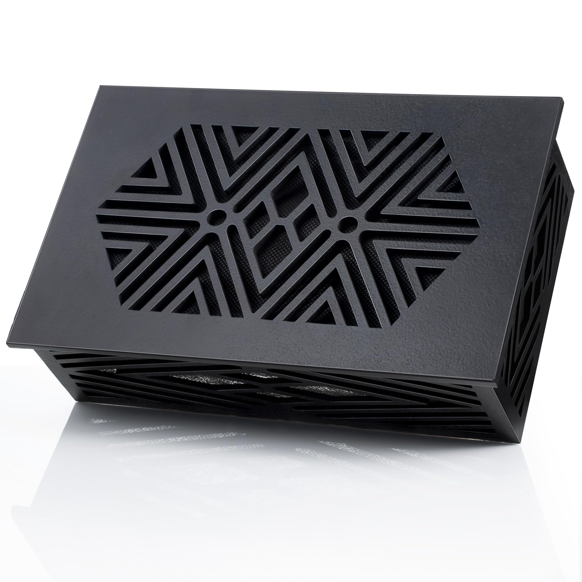 Saillong doorbell chime cover box black geometric on wall adds contemporary style and protection