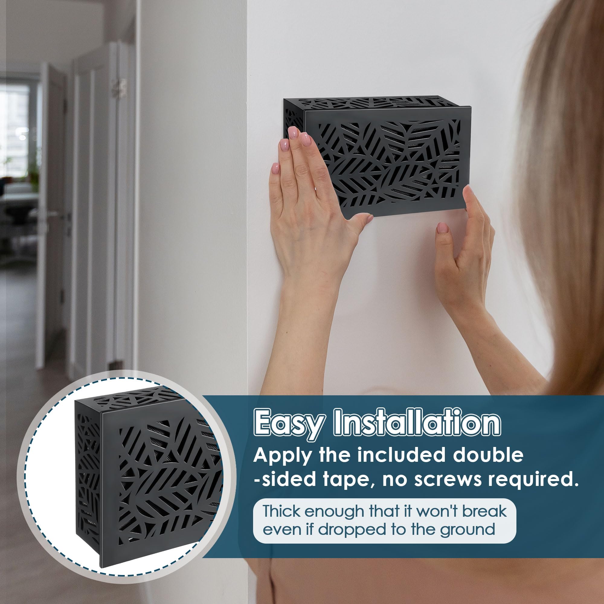 Saillong wood texture cover in black emphasizing durable construction