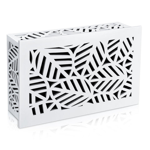 Saillong doorbell chime cover in white wood shows a clean, modern look for any entryway.