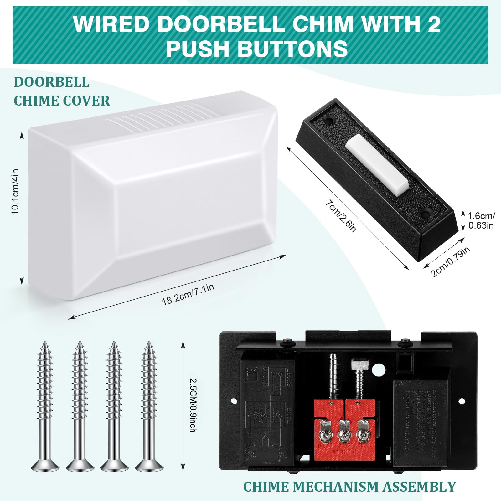 Saillong doorbell kit offering two-tone sounds for precise visitor signaling.