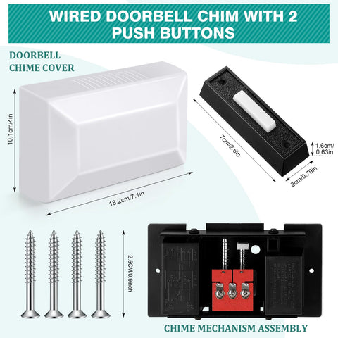 Saillong doorbell kit offering two-tone sounds for precise visitor signaling.