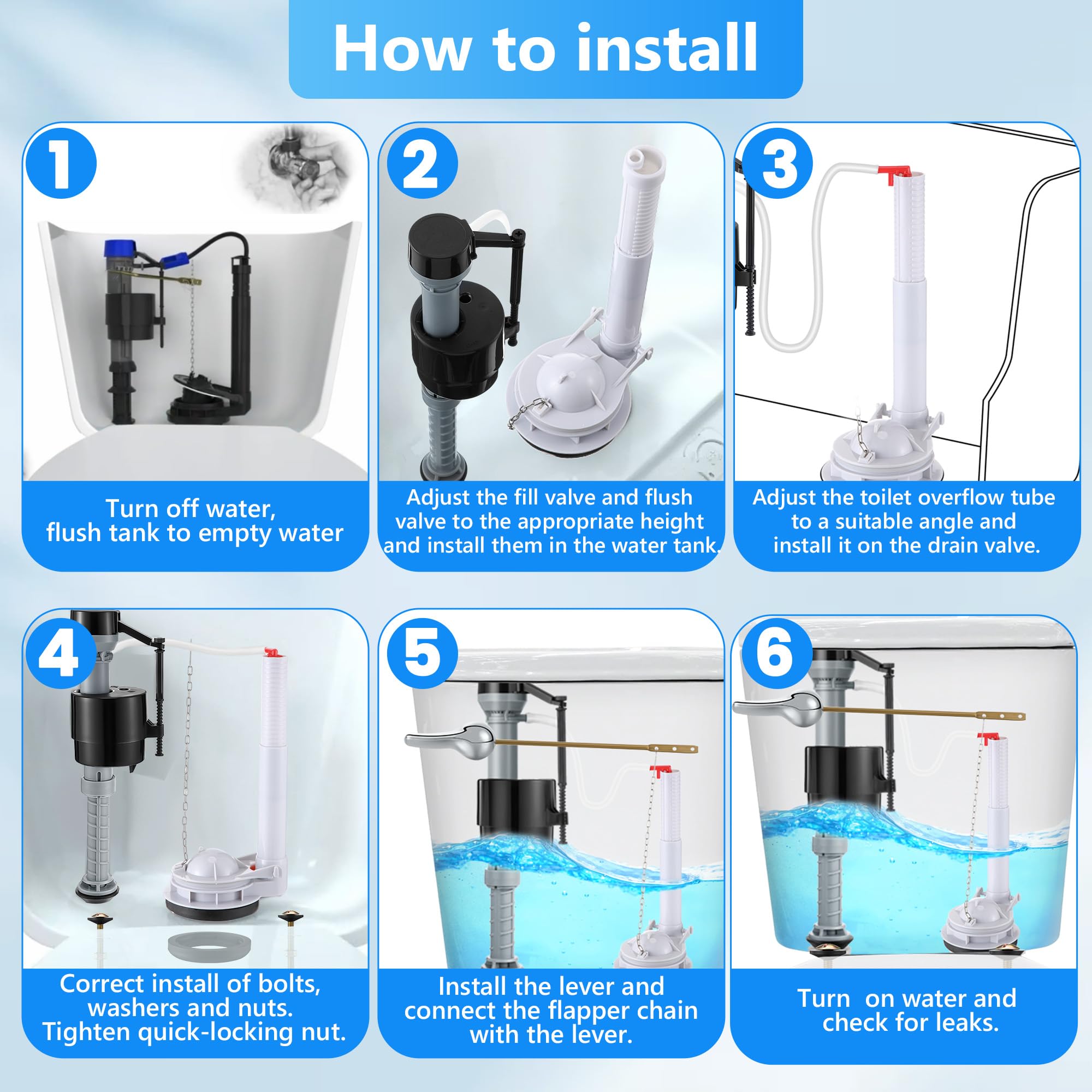 Saillong fill valve ensures steady water flow for efficient tank refill