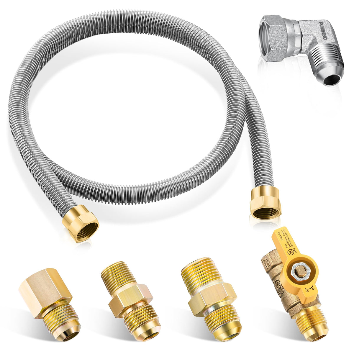 Saillong 48-inch flexible hose for easy routing in tight spaces.