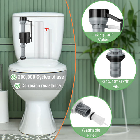 Saillong leak-proof fill valve minimizes tank overflow