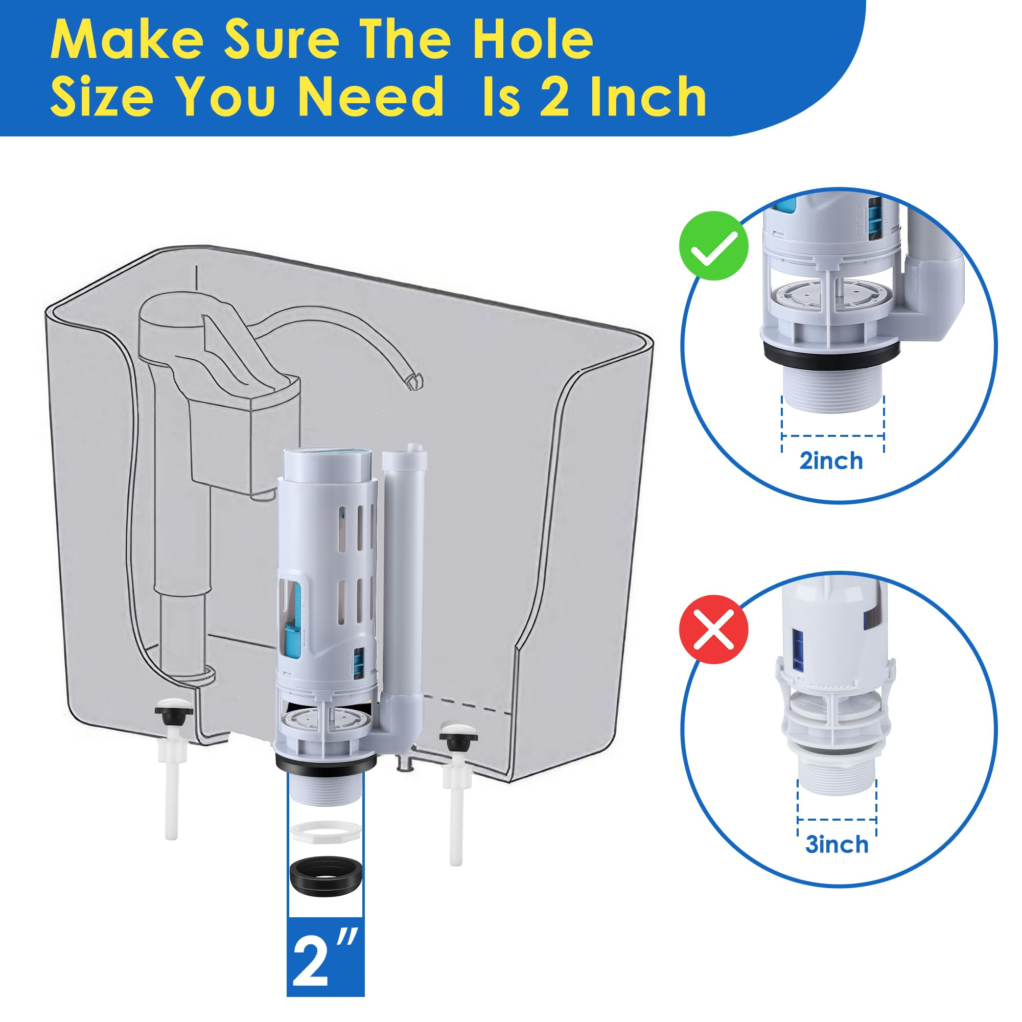 Saillong fill valve designed for quiet, steady tank refills