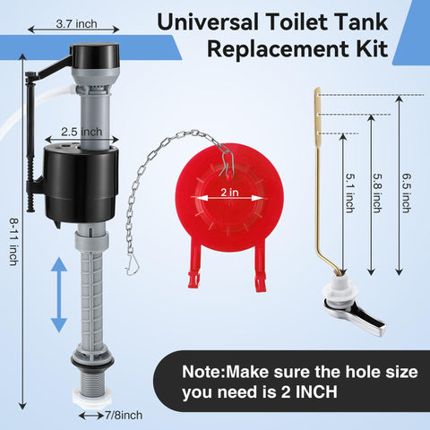 Installation guide image with clear steps for quick, easy toilet repair.