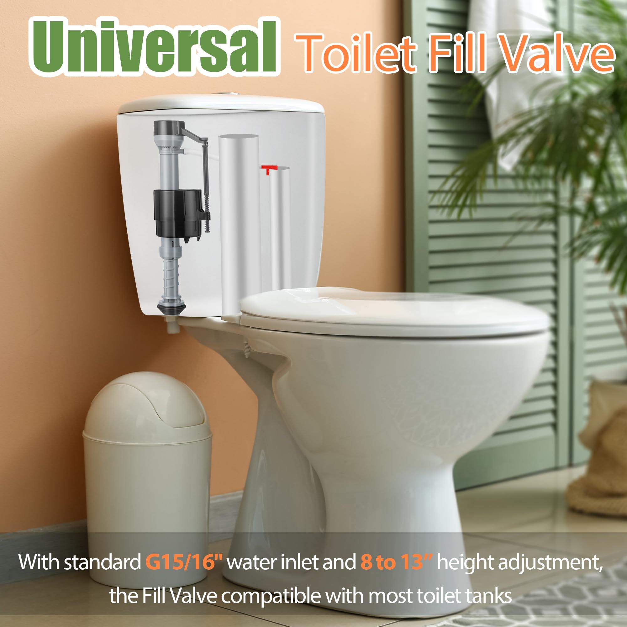 Saillong universal-fit fill valve aligns with standard inlet
