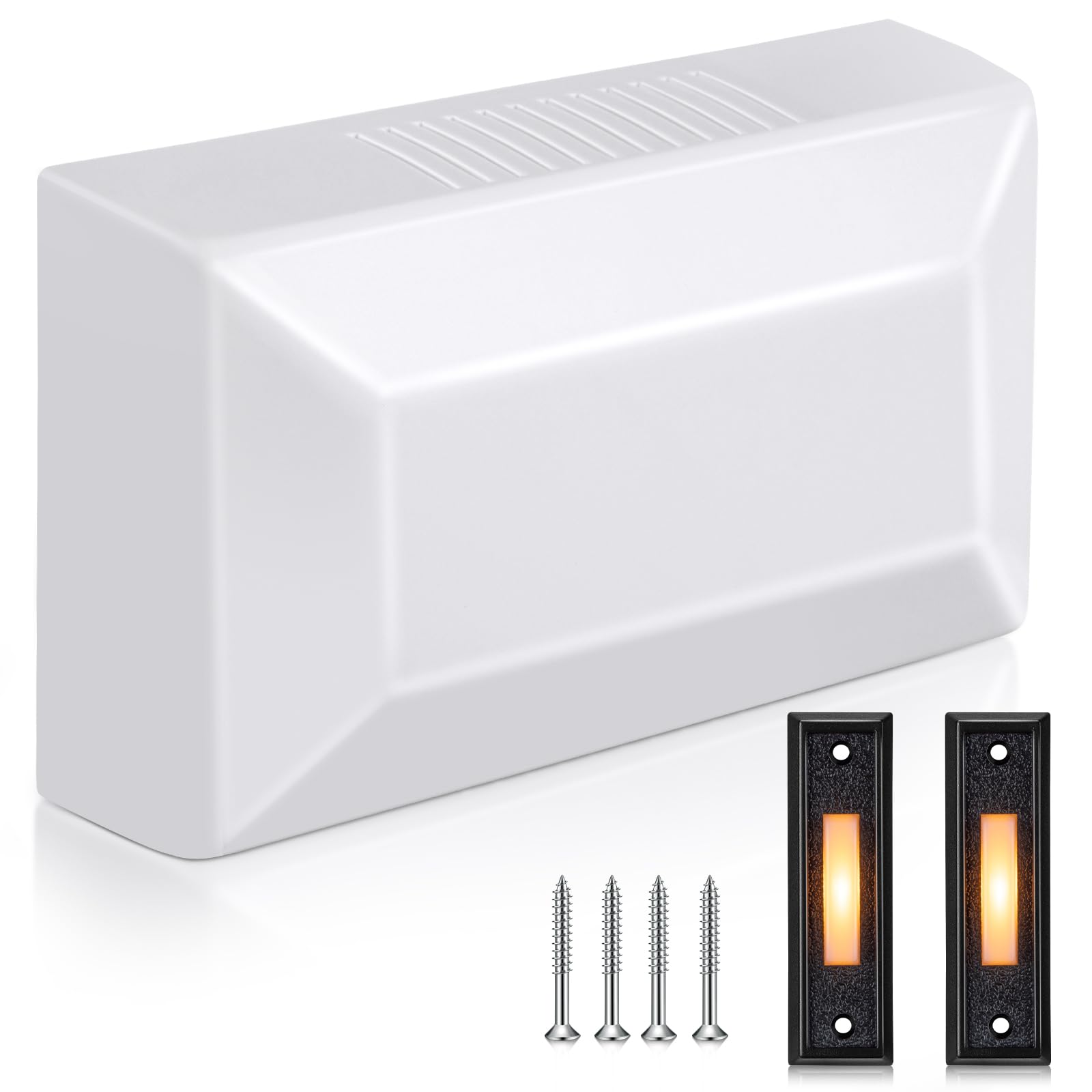 Saillong wired doorbell chime kit with front and rear buttons for clear alerts.