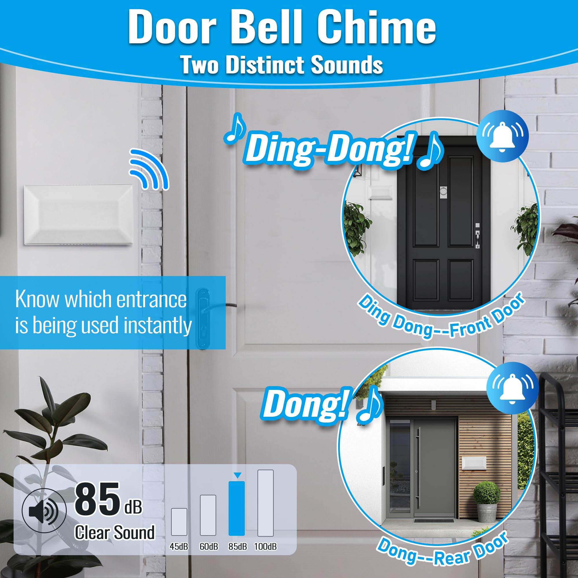 Saillong rear-dong chime clearly signals rear entrance for easy access.