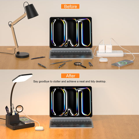 Sailstar lamp with a 360 degree flexible arm for precise lighting