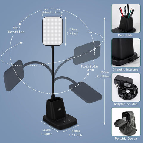 Sailstar Desk Lamp eye-care light minimizes glare during study sessions
