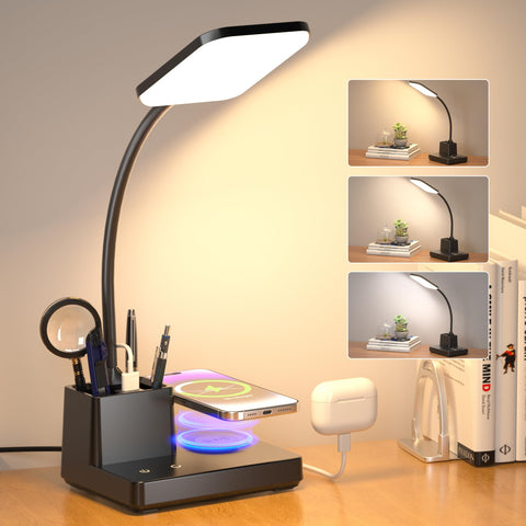 Sailstar desk lamp with wireless charger for convenient desk charging