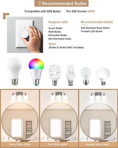 Sailstar small bathroom light over mirror enhances space with bright, balanced illumination.