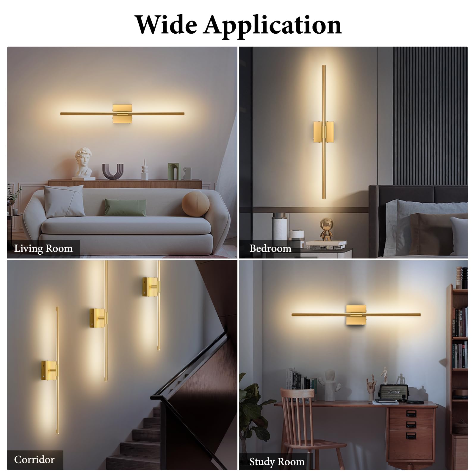 SAIMAND wall sconce ambient lighting for living spaces.