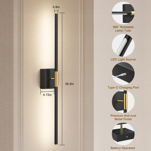 SAIMAND easy-installation wall sconce—no electrician needed for renters.