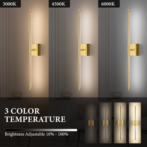 SAIMAND wall sconce remote control demonstrates adjustable brightness remotely.