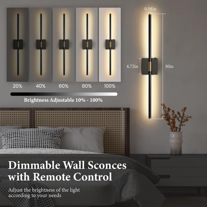 SAIMAND USB rechargeable wall sconce with convenient charging and no wiring.