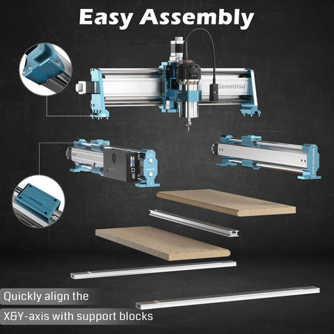 SainSmart Genmitsu 4040-PRO MAX versatile for wood, metal, and acrylic projects.