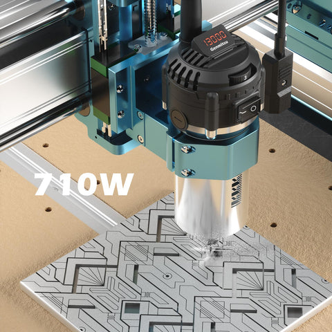 SainSmart Genmitsu 4040-PRO MAX reinforced spoilboard with T-track enables versatile clamping.