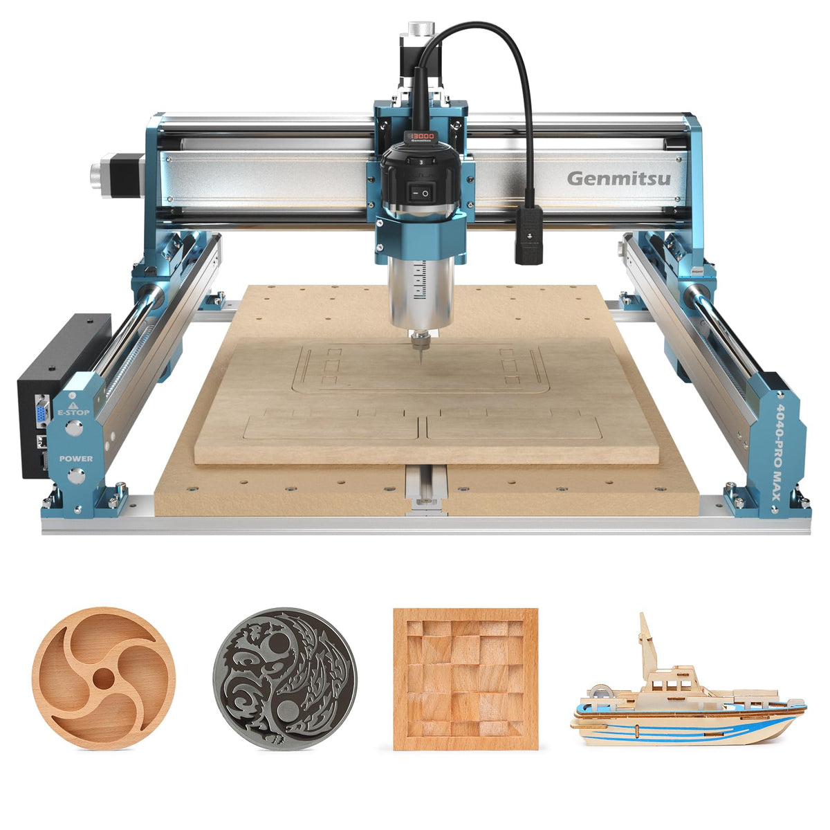 SainSmart Genmitsu 4040-PRO MAX router front view for precise cuts.