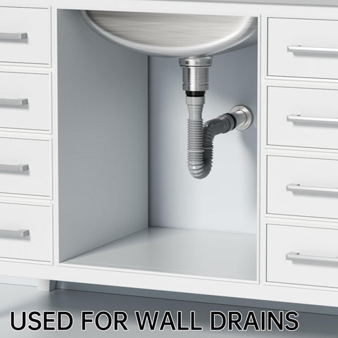 Saint Nieve flexible drain pipe kit for tight kitchen spaces