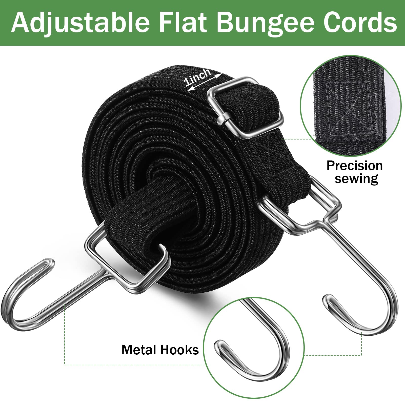 Saintrygo adjustable buckle bungee for customizable cord length