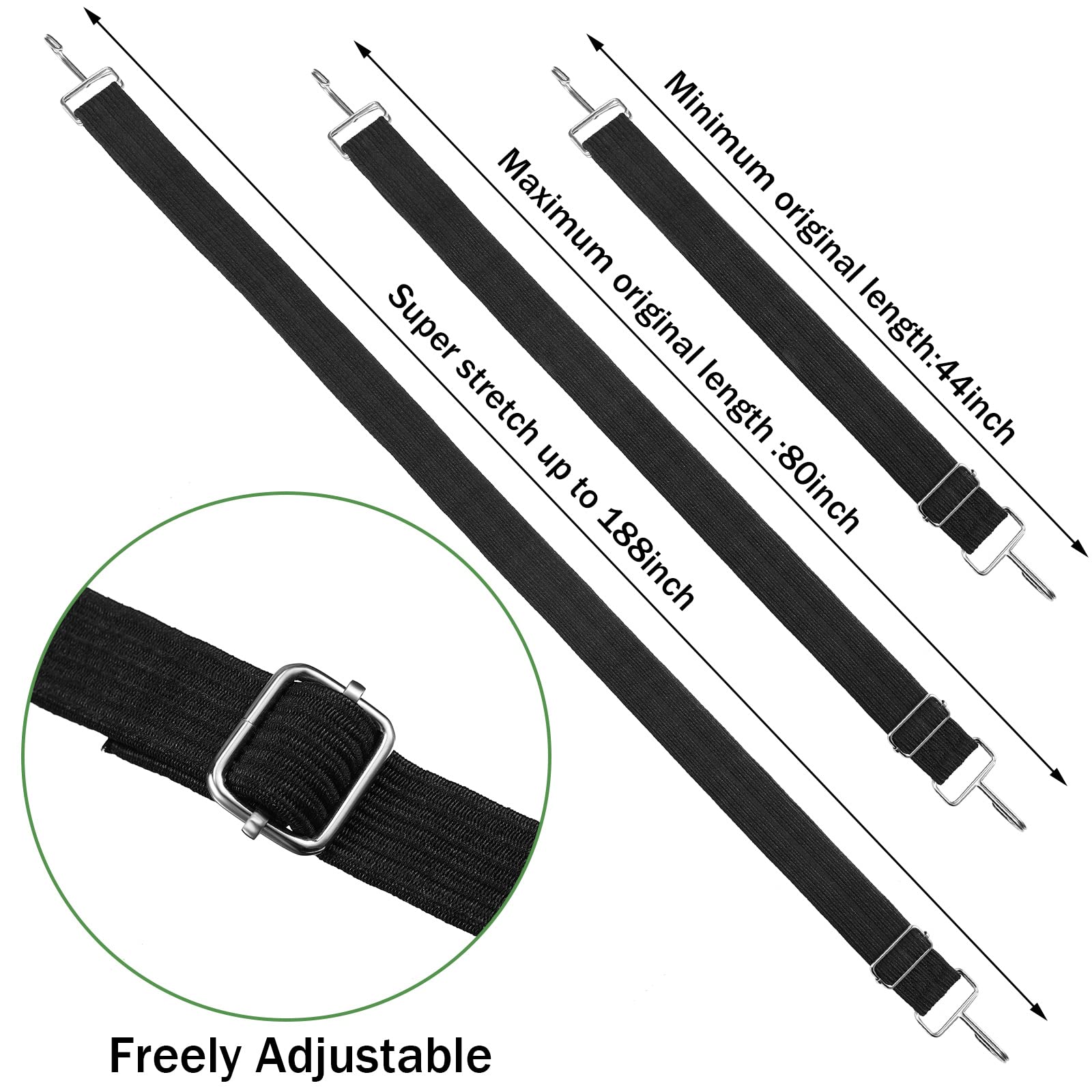 Saintrygo heavy-duty elastic cords provide strong grip for equipment