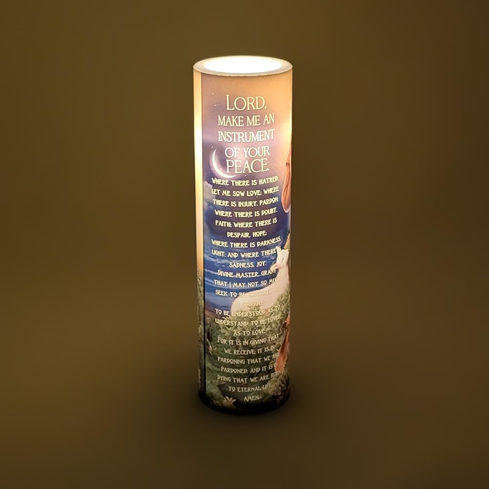 THE SAINTS COLLECTION St Francis candle gift-ready packaging