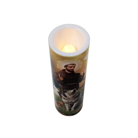 THE SAINTS COLLECTION St Francis candle in a nursery or children's space