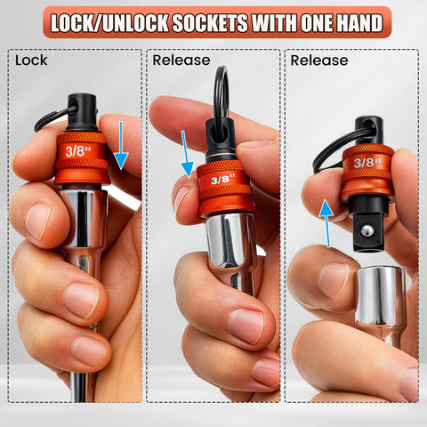 Saipe socket holder helps organize tools for fast repairs.