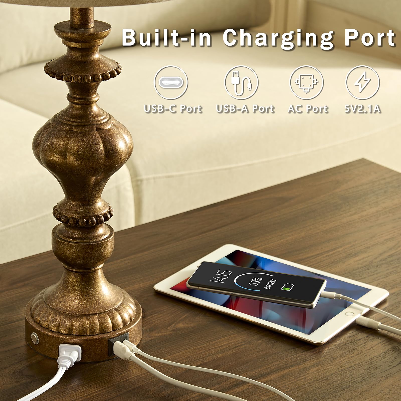 SAIWEYA 3-way dimmable touch lamps for flexible brightness
