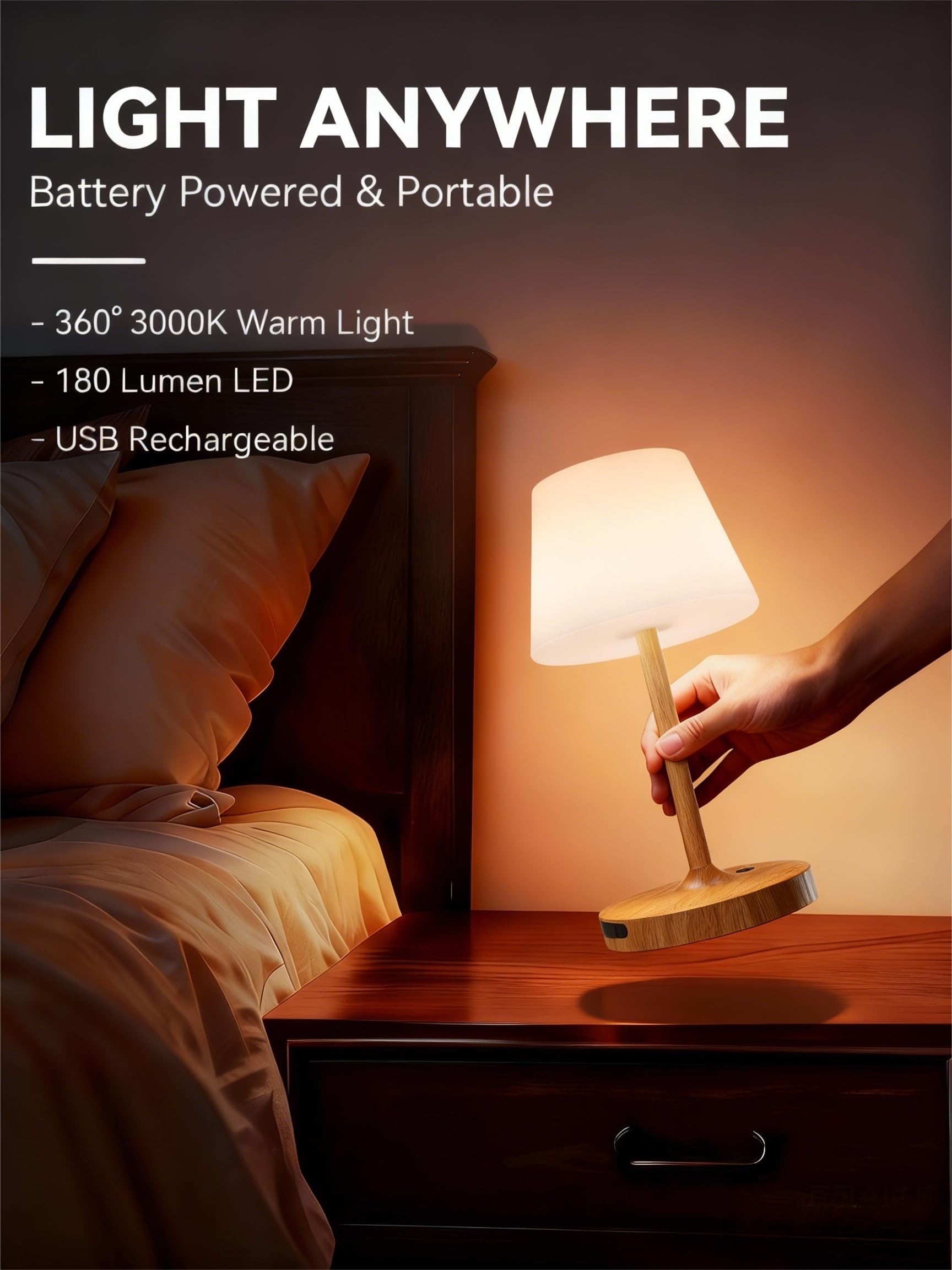 SAIWEYA 8000mAh battery pack powers extended lighting sessions.