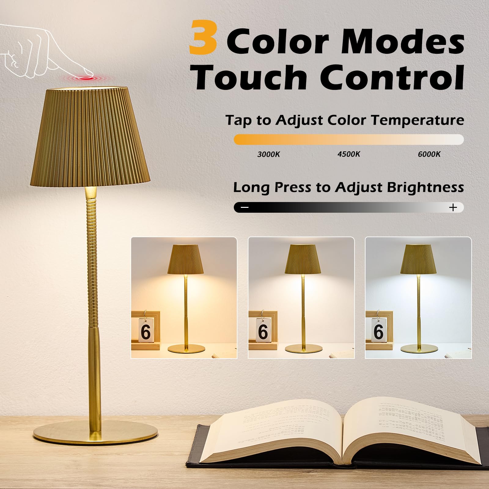 Saiweya LED 3-color dimming tailors warmth for focus and relaxation