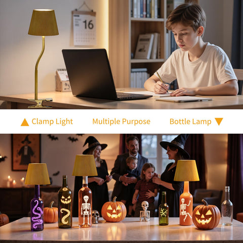 Saiweya portable bedside lamp ideal for reading without outlets