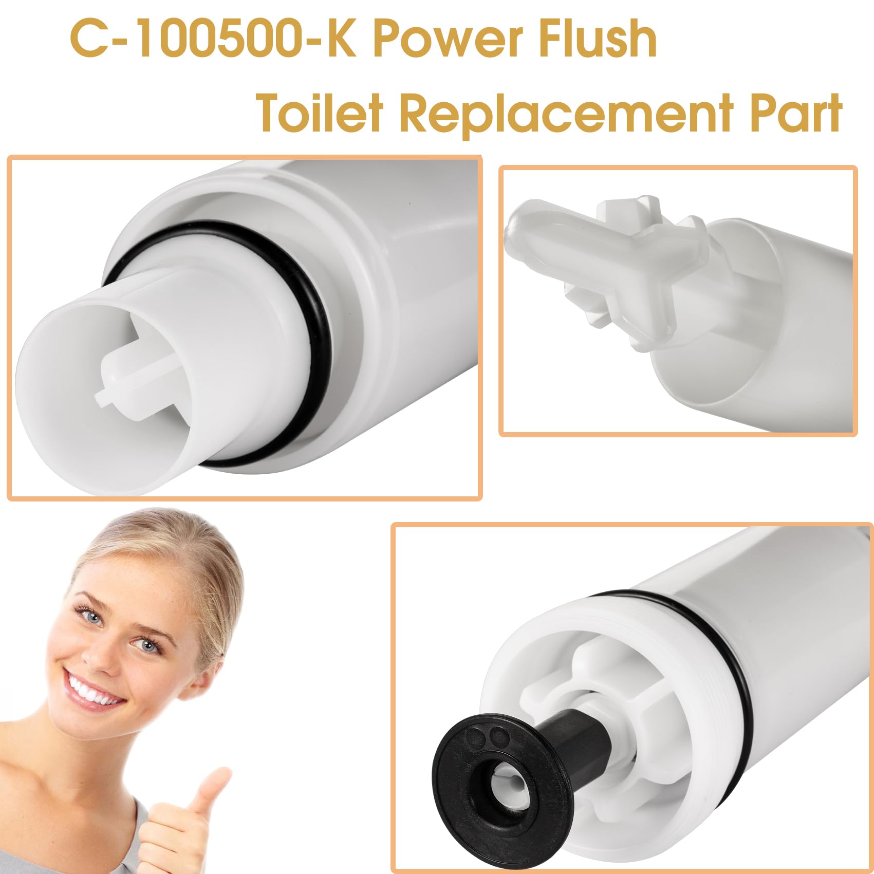 Saiyugty C-100500-K kit includes duckbill valve for reliable sealing
