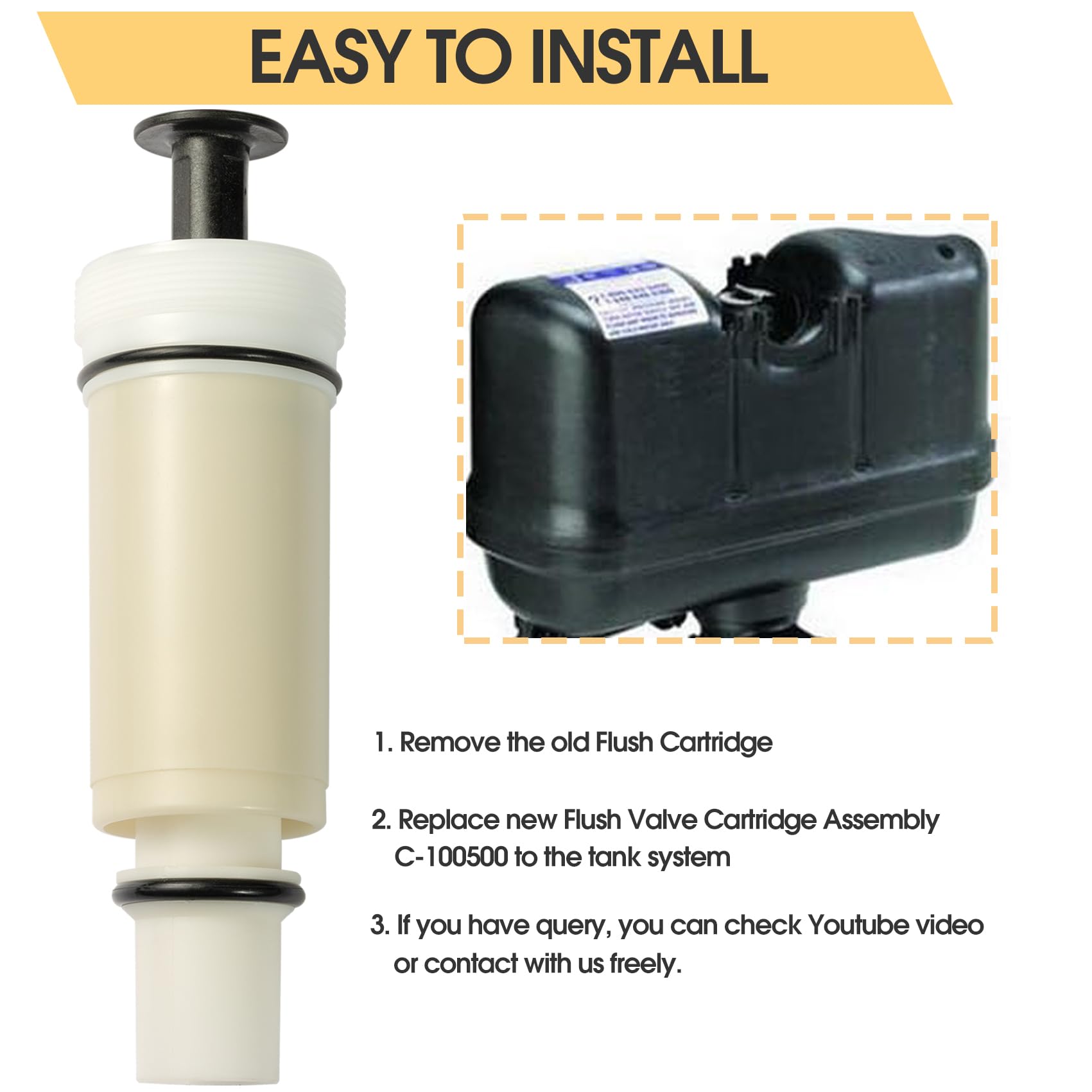Saiyugty duckbill valve included for reliable seal during flush cycles