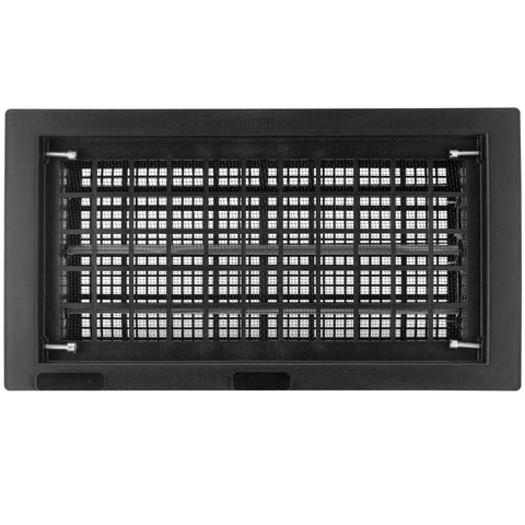 Saiyugty foundation vent 8x16 open in wall, promoting crawl space ventilation and efficiency