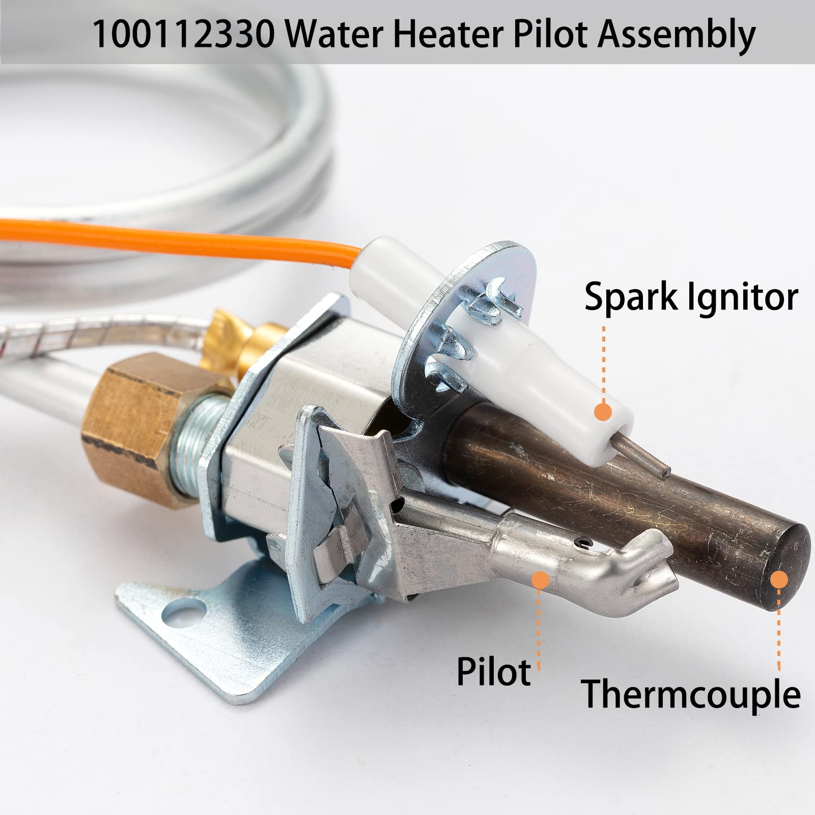 Saiyugty pilot assembly closeup ignition, showing clean connections for reliable start-up.