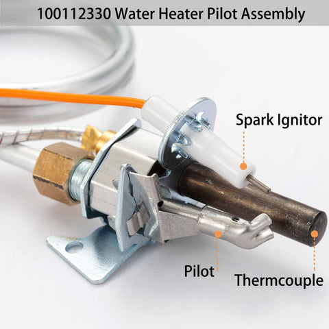 Saiyugty pilot assembly closeup ignition, showing clean connections for reliable start-up.