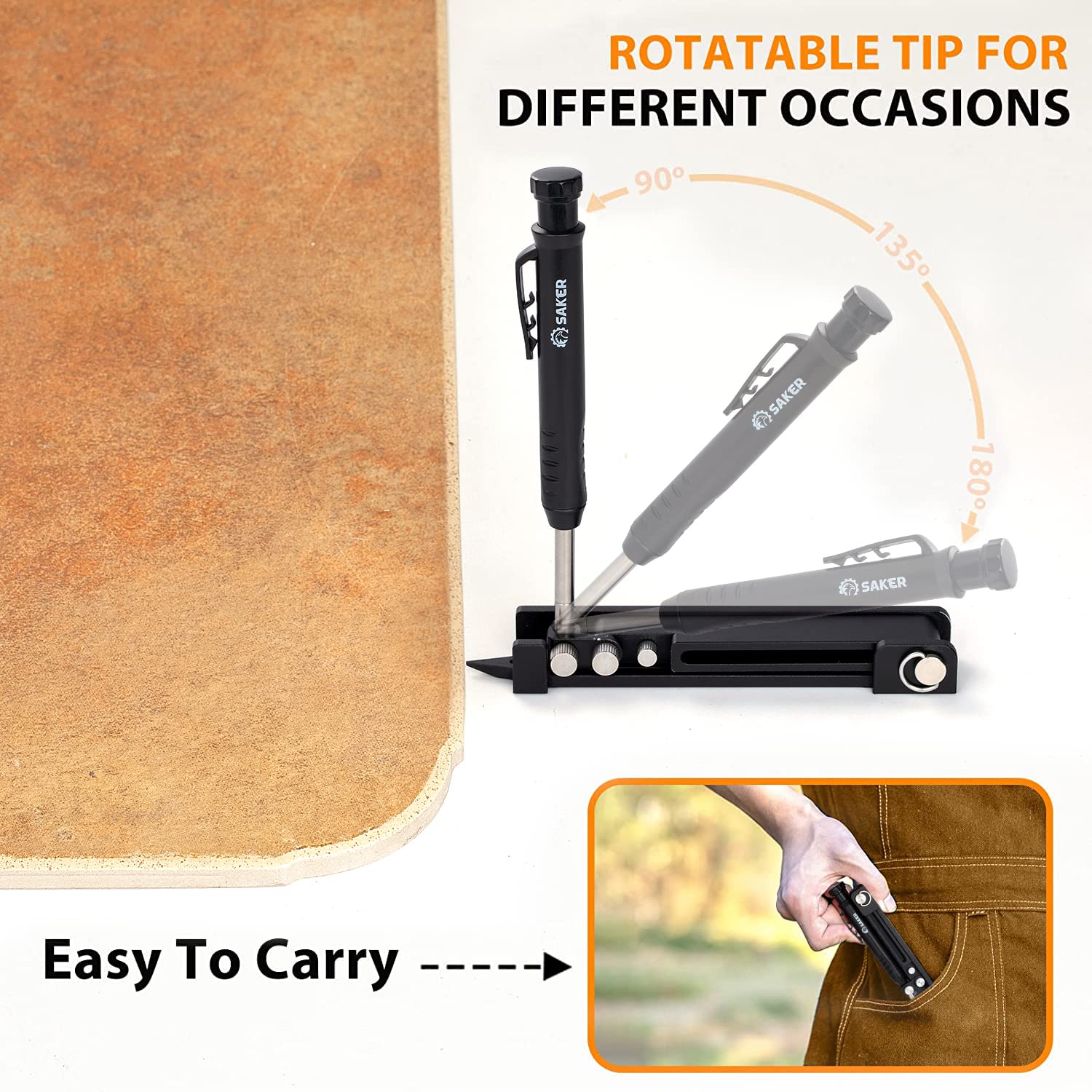 Saker aluminum body offers durable, lightweight handling