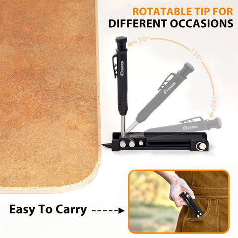 Saker aluminum body offers durable, lightweight handling